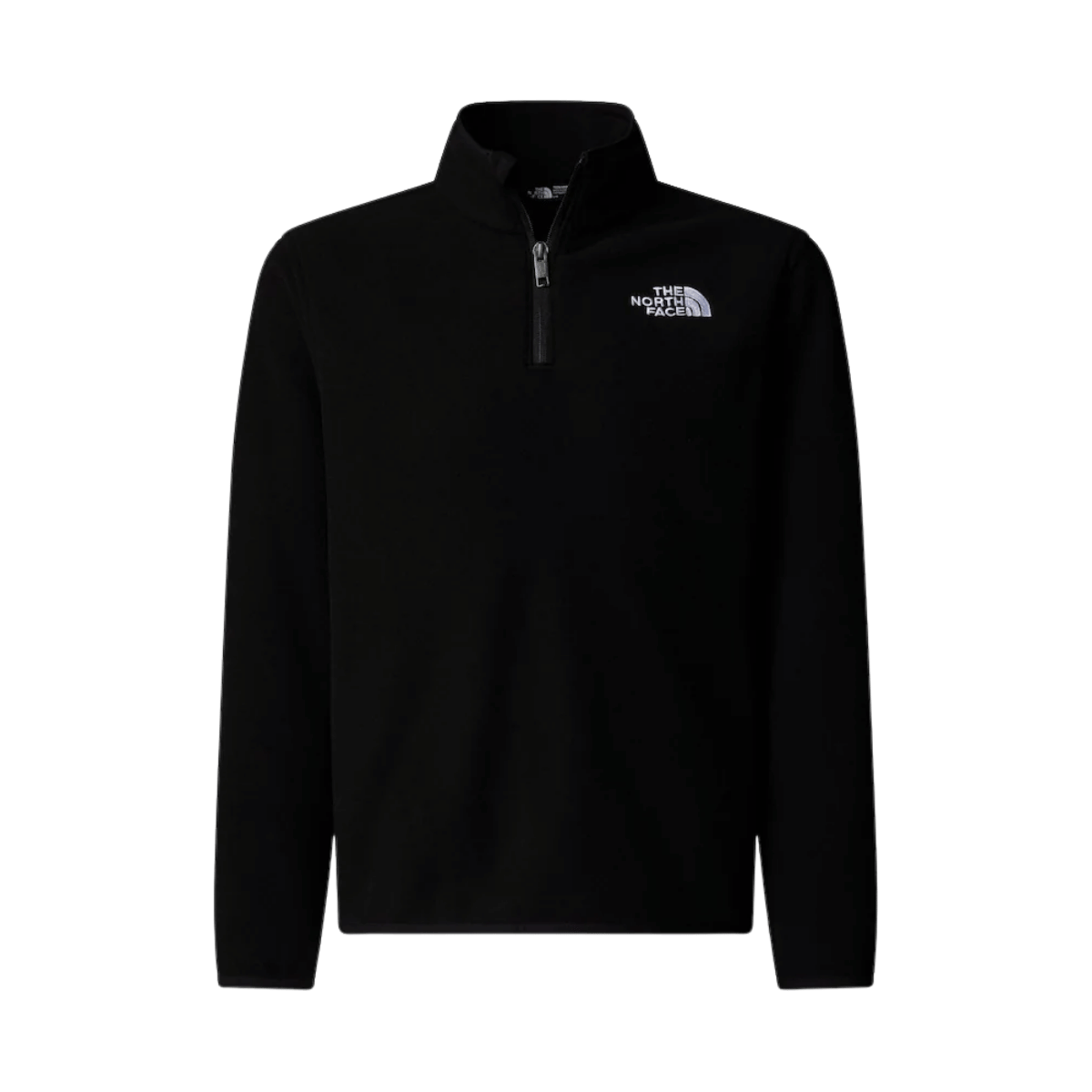 NORTHFACE TEEN GLACIER 1/4 ZIP PULLOVER - TNF BLACK FRONT