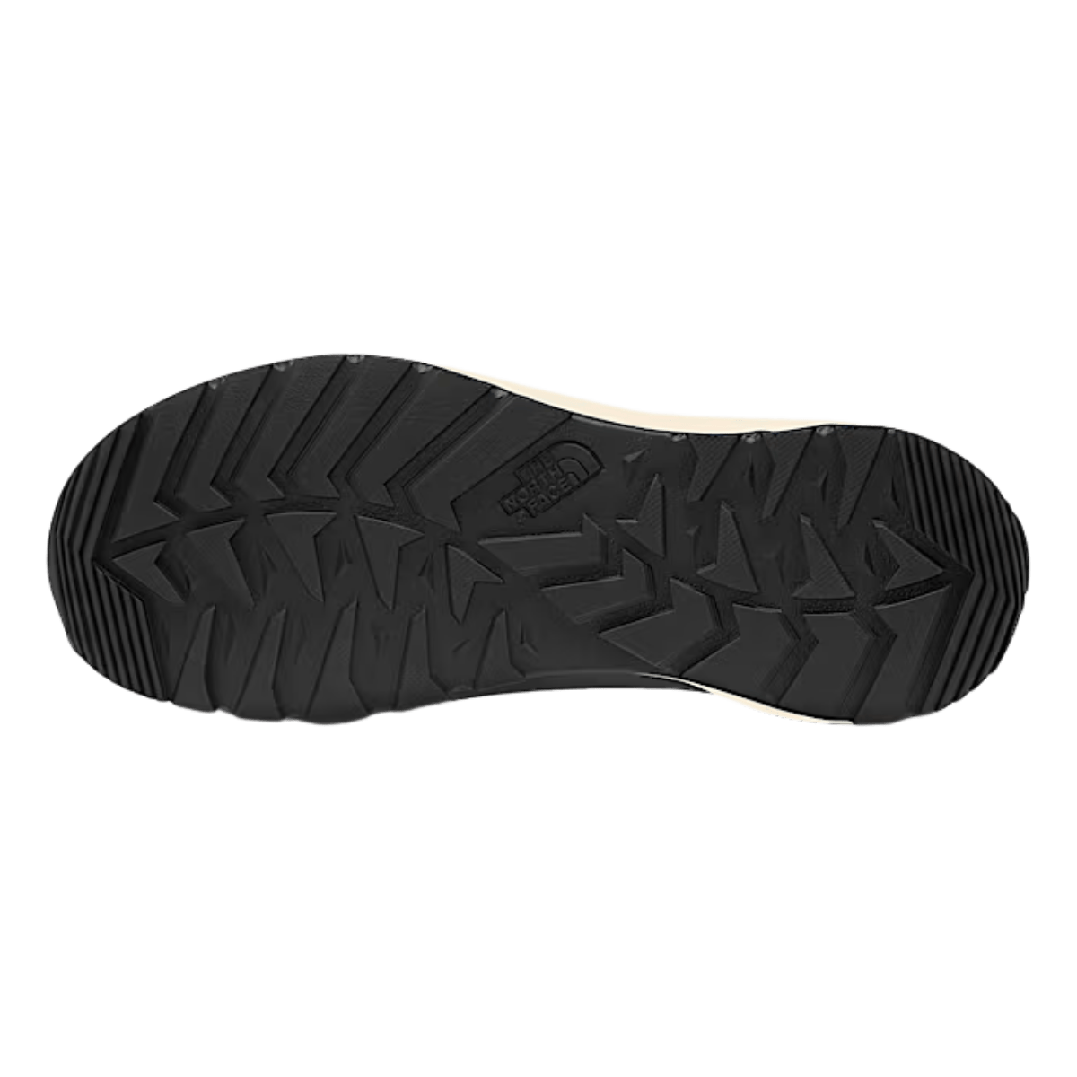 NORTHFACE WOMEN'S THERMOBALL LACE UP LUXE WATERPROOF BOOTS - TNF BLK/ASP GRY - BOTTOM VIEW