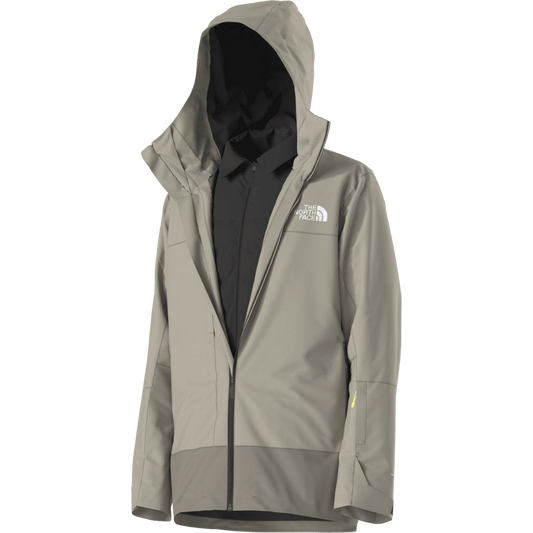 NORTHFACE THERMOBALL ECO SNOW TRICLIMATE JACKETC - CLAY GREY FRONT