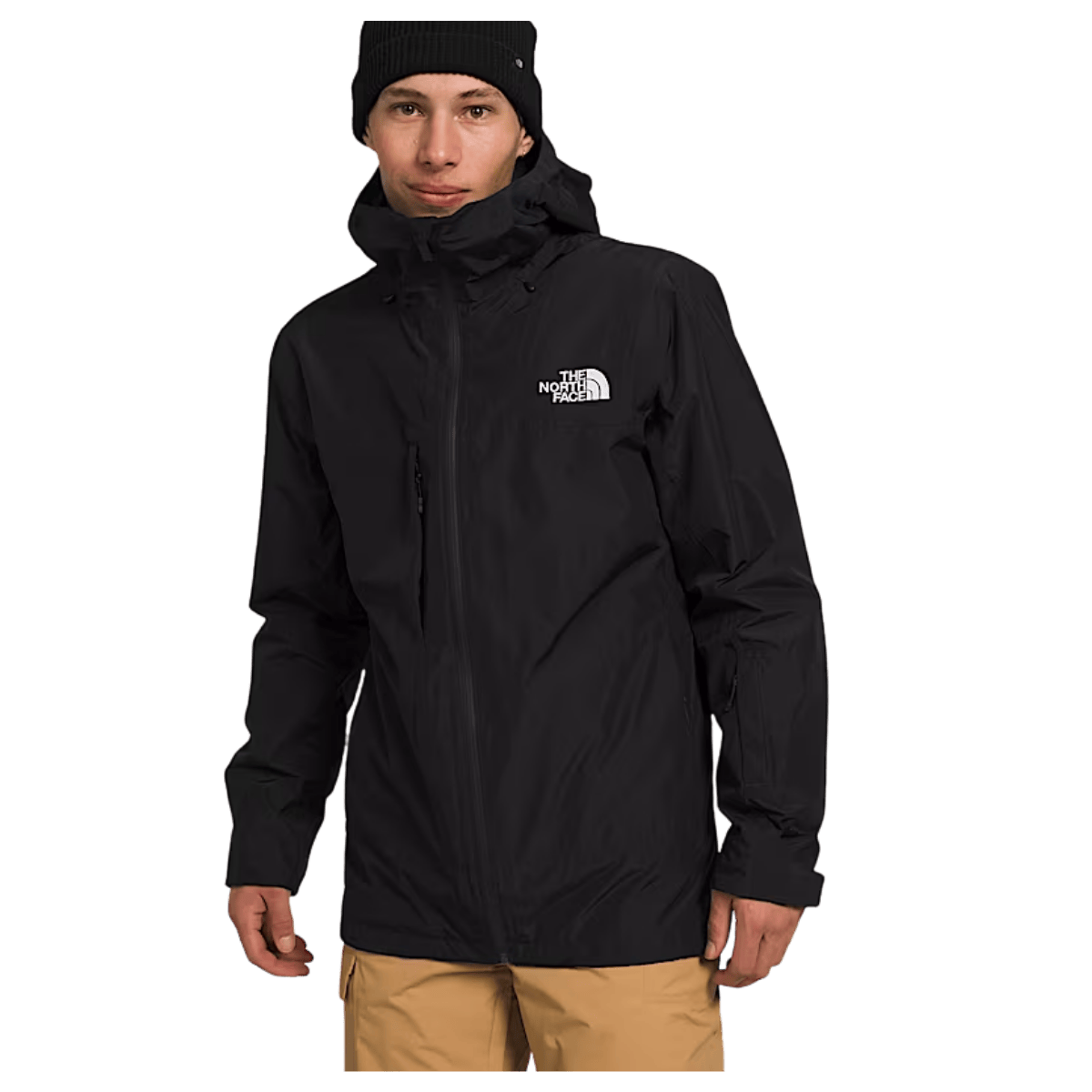 NORTHFACE MEN'S THERMOBALL ECO SNOW TRICLIMATE JACKET - TNF BLACK - FRONT VIEW WW