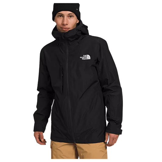 NORTHFACE MEN'S THERMOBALL ECO SNOW TRICLIMATE JACKET - TNF BLACK - FRONT VIEW WW