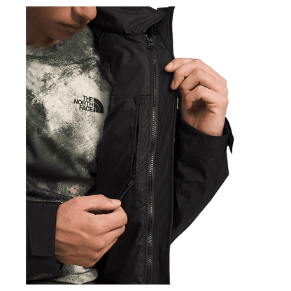 NORTHFACE MEN'S THERMOBALL ECO SNOW TRICLIMATE JACKET - TNF BLACK - INSIDE POCKET