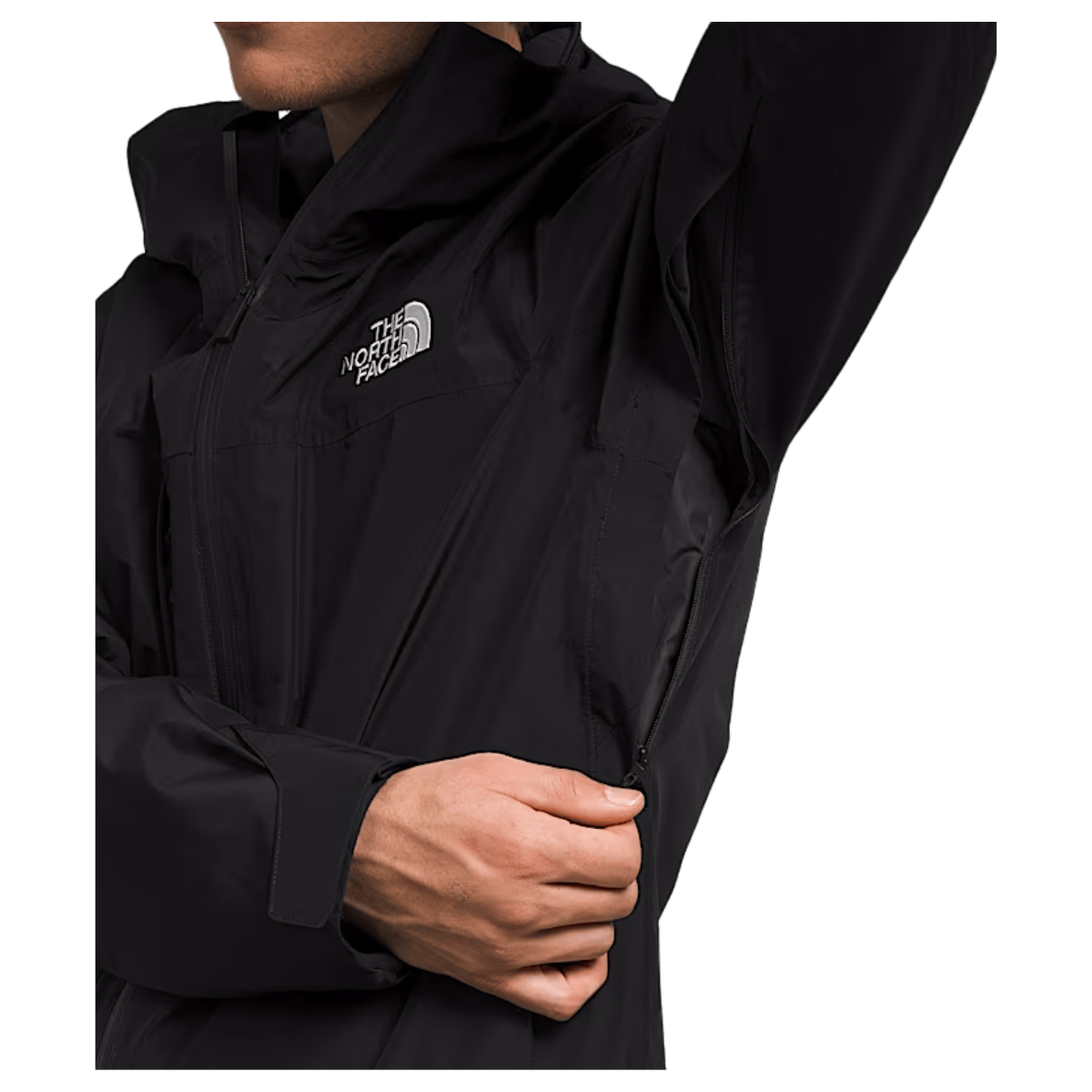 NORTHFACE MEN'S THERMOBALL ECO SNOW TRICLIMATE JACKET - TNF BLACK - SIDE ZIP 