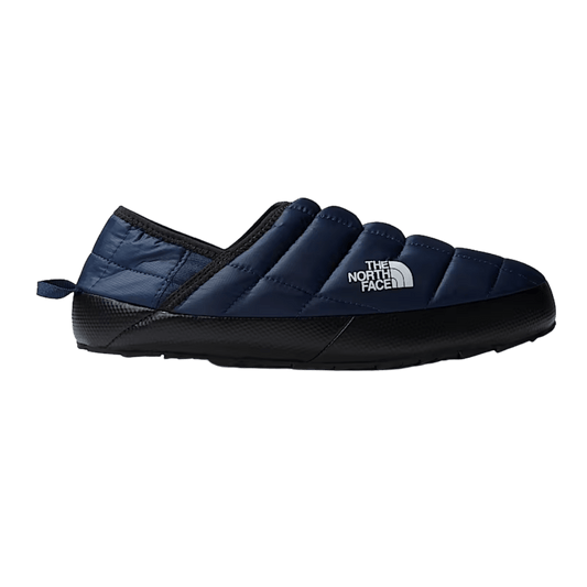 NORTHFACE MEN'S THERMOBALL V TRACTION MULES - NAVY/TNF WHITE - LEFT SIDE VIEW