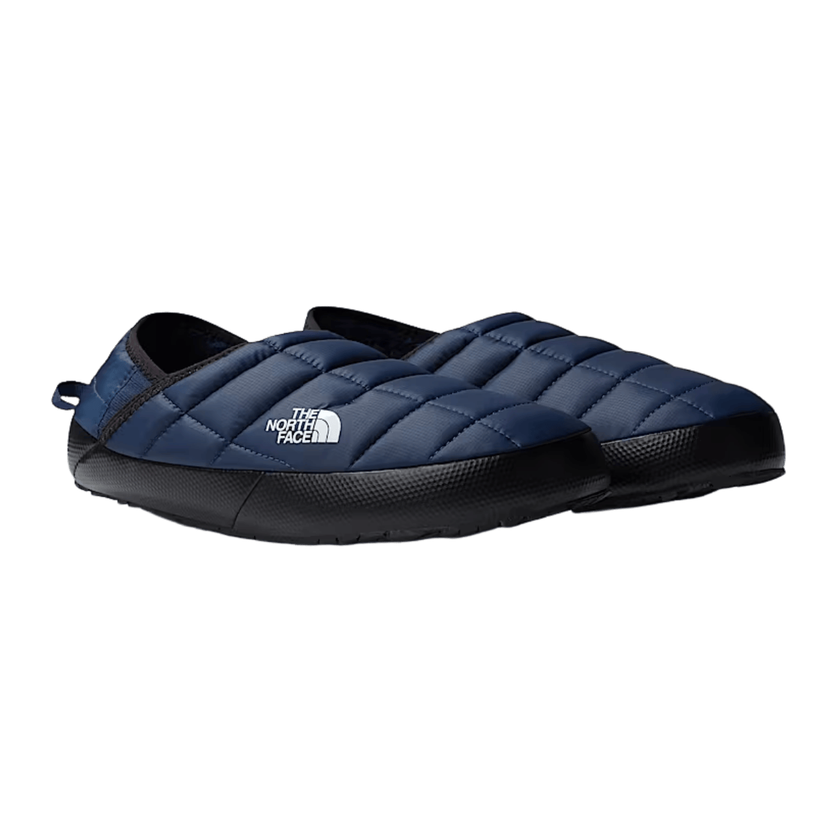 NORTHFACE MEN'S THERMOBALL V TRACTION MULES - NAVY/TNF WHITE - SIDE VIEW PAIR