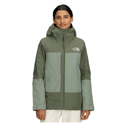 NORTHFACE WOMEN'S THERMOBALL SNOW TRICLIMATE JACKET DRIVENT SHELL - FRONT VIEW WW