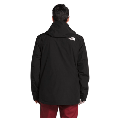 NORTHFACE MEN'S CLEMENT TRICLIMATE 3-IN-1 JACKET - TNF BLACK - BACK VIEW WW