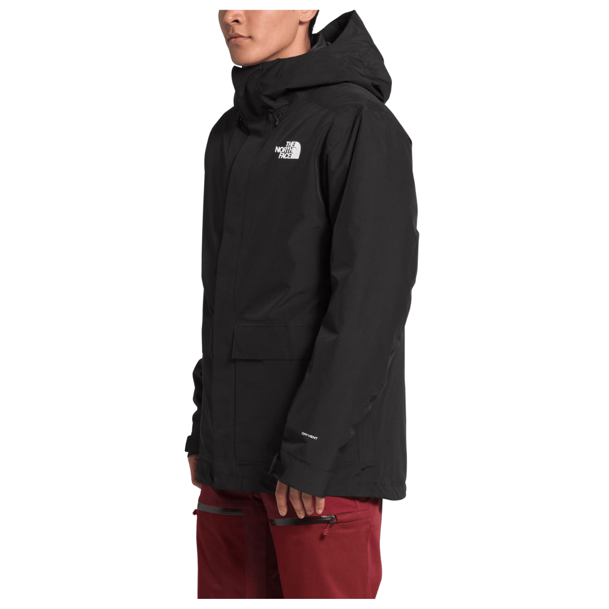 NORTHFACE MEN'S CLEMENT TRICLIMATE 3-IN-1 JACKET - TNF BLACK - SIDE VIEW WW