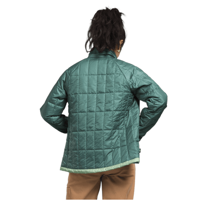 NORTHFACE WOMEN'S CIRCALOFT MOVEMENT JACKET - DARK SAGE - BACK VIEW WW