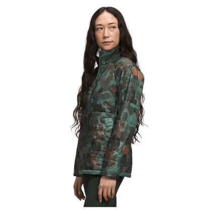 NORTHFACE WOMEN'S CIRCALOFT MOVEMENT JACKET - DARK SAGE CAMO  - SIDE VIEW WW