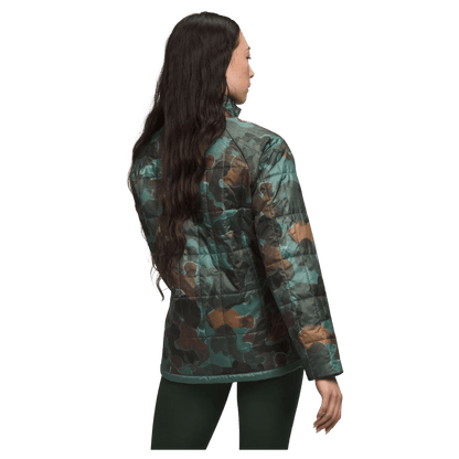 NORTHFACE WOMEN'S CIRCALOFT MOVEMENT JACKET - DARK SAGE CAMO - BACK VIEW WW