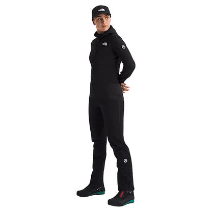 NORTHFACE WOMEN'S SUMMIT FUTUREFLEECE FULL-ZIP HOODIE - TNF BLACK - SIDE FULL VIEW 