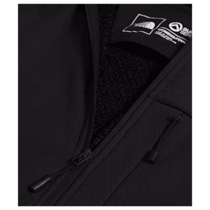 NORTHFACE WOMEN'S SUMMIT FUTUREFLEECE FULL-ZIP HOODIE - TNF BLACK  - ZIPPER ANGLE