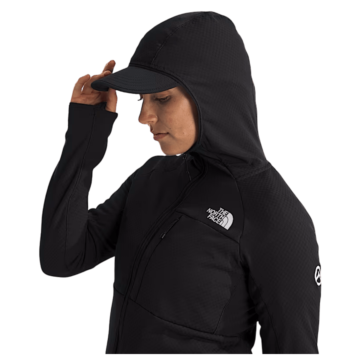 NORTHFACE WOMEN'S SUMMIT FUTUREFLEECE FULL-ZIP HOODIE - TNF BLACK - HOODIE VIEW WW