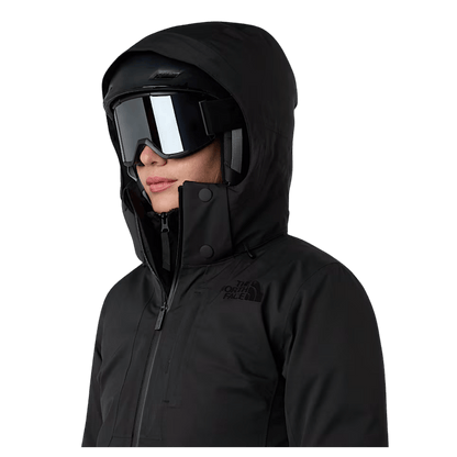 NORTHFACE WOMEN HEATSEEKER LENADO JACKET - TNF BLACK -  HOOD ANGLE