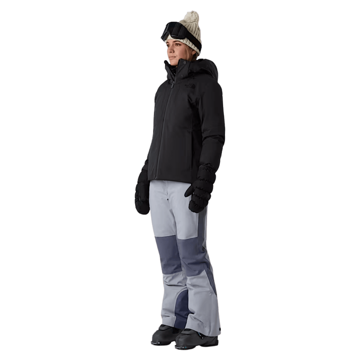NORTHFACE WOMEN HEATSEEKER LENADO JACKET - TNF BLACK -  - SIDE FULL VIEW WW