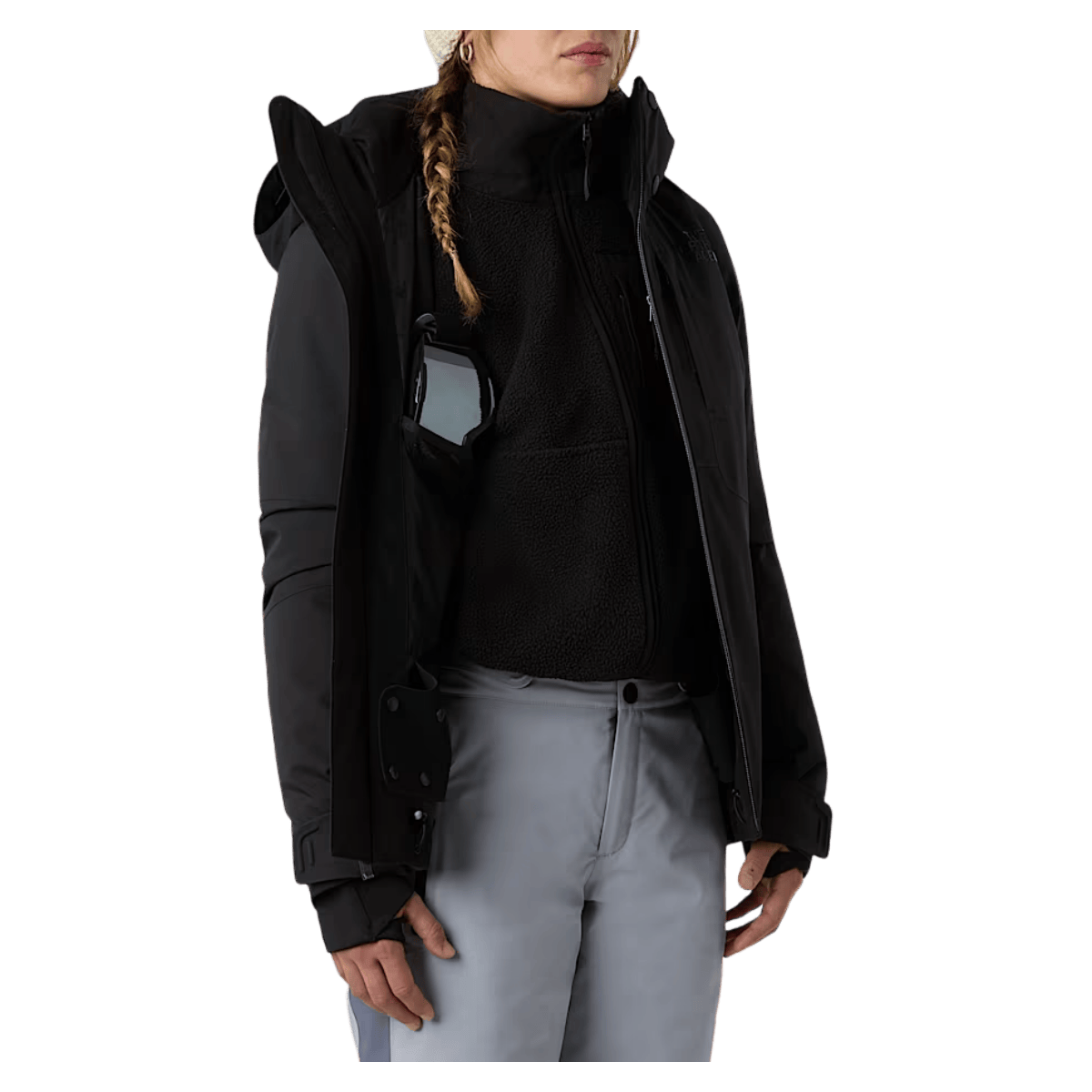 NORTHFACE WOMEN HEATSEEKER LENADO JACKET - TNF BLACK -  - SIDE AND INSIDE POCKET