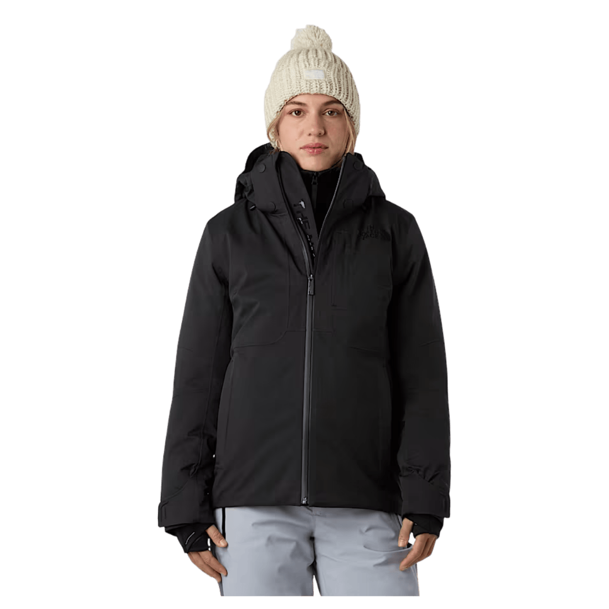NORTHFACE WOMEN HEATSEEKER LENADO JACKET - TNF BLACK -  FRONT VIEW WW
