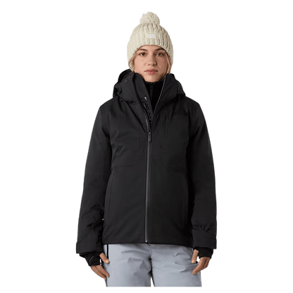 NORTHFACE WOMEN HEATSEEKER LENADO JACKET - TNF BLACK -  FRONT VIEW WW