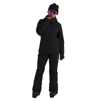NORTHFACE WOMEN'S LENADO WATERPROOF PANTS - TNF BLACK - FRONT FULL VIEW