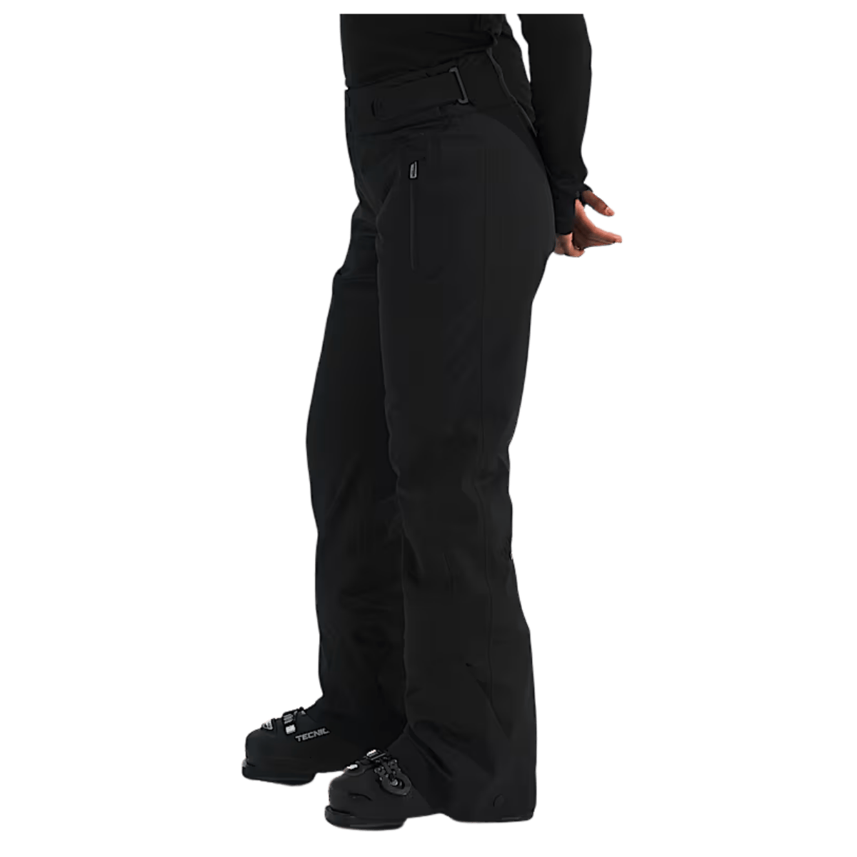 NORTHFACE WOMEN'S LENADO WATERPROOF PANTS - TNF BLACK - SIDE VIEW WW
