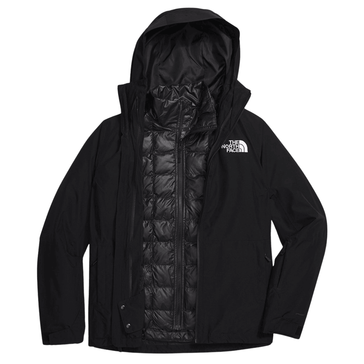NORTHFACE WOMEN'S THERMOBALL ECO SNOW TRICLIMATE JACKET - TNF BLK - PRODUCT VIEW