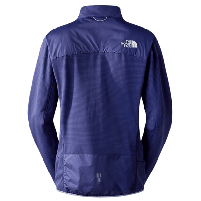 NORTHFACE WOMEN'S WINTER WARM PRO WINDWALL JACKET - CAVE BLUE - BACK VIEW