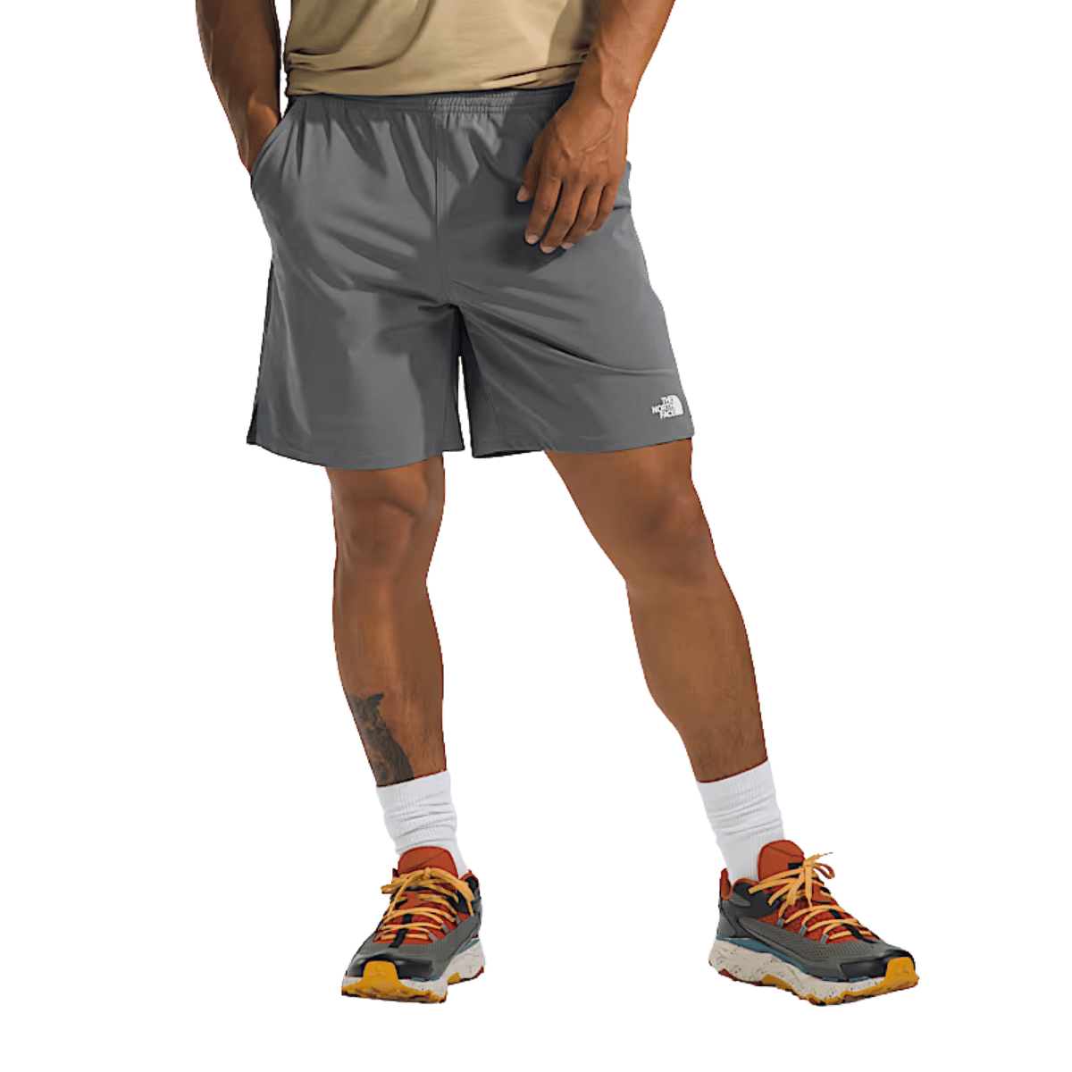 NORTHFACE WANDER SHORT 2.0 7" - SMOKED PEARL WW FRONT