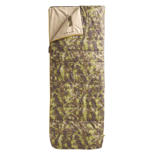 NORTHFACE REGULAR WAWONA BED 35 CAMPING SLEEPING BAG - BRN STIP CAMO PRT - MAIN IMAGE