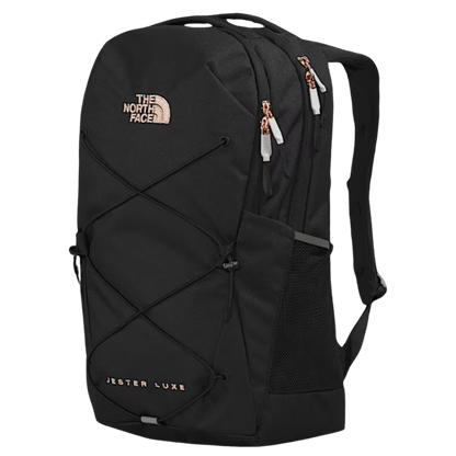 NORTHFACE WOMEN JESTER LUXE BACKPACK - TNF BLK CRL MTL - SIDE VIEW