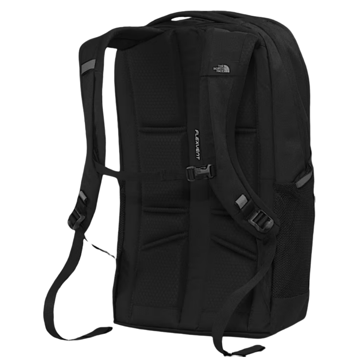 NORTHFACE WOMEN JESTER LUXE BACKPACK - TNF BLK CRL MTL - BACK VIEW