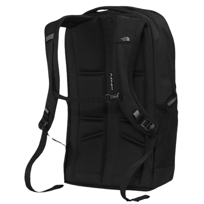 NORTHFACE WOMEN JESTER LUXE BACKPACK - TNF BLK CRL MTL - BACK VIEW