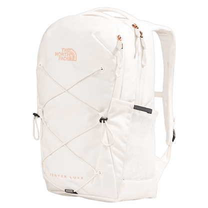 NORTHFACE WOMEN JESTER LUXE BACKPACK - WHITE CRL MTL - SIDE VIEW