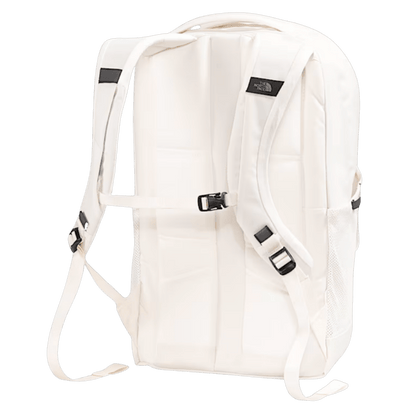 NORTHFACE WOMEN JESTER LUXE BACKPACK - WHITE CRL MTL - BACK VIEW