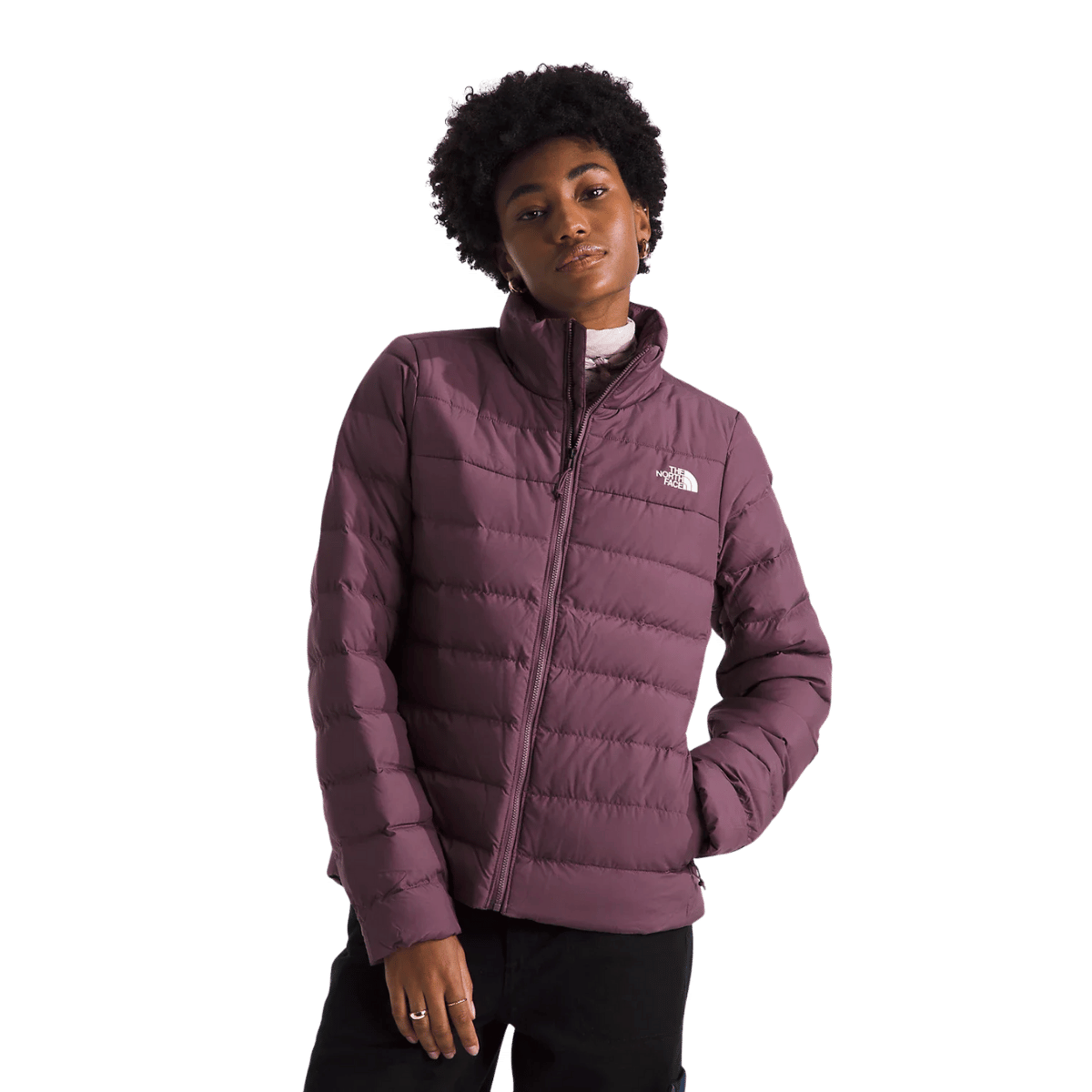 NORTHFACE WOMEN'S ACONCAGUA 3 JACKET - MIDNIGHT MAUVE WW FRONT
