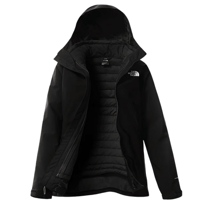 NORTHFACE WOMEN'S CARTO TRICLIMATE JACKET - TNF BLACK-NPF FRONT OPEN