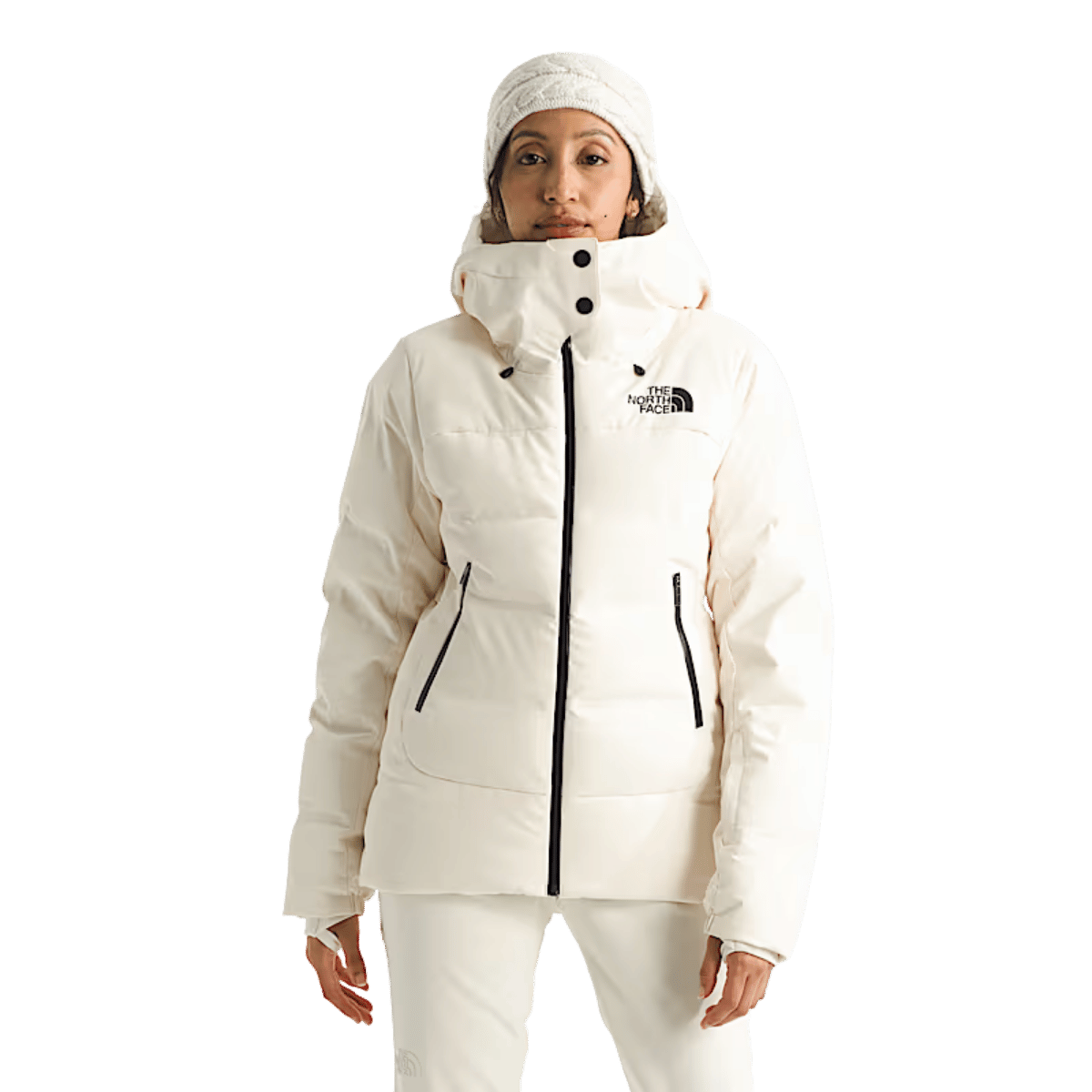 NORTHFACE WOMEN'S CIRQUE DOWN JACKET - WHITE DUNE WW FRONT