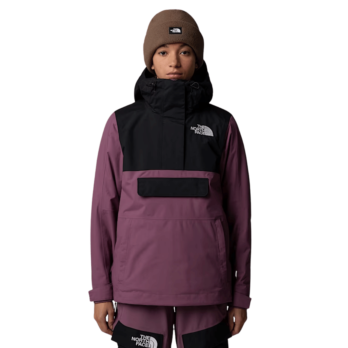 NORTHFACE WOMEN'S DRIFTVIEW ANORAK - TNF BLACK/MIDNIGHT MAUVE WW FRONT