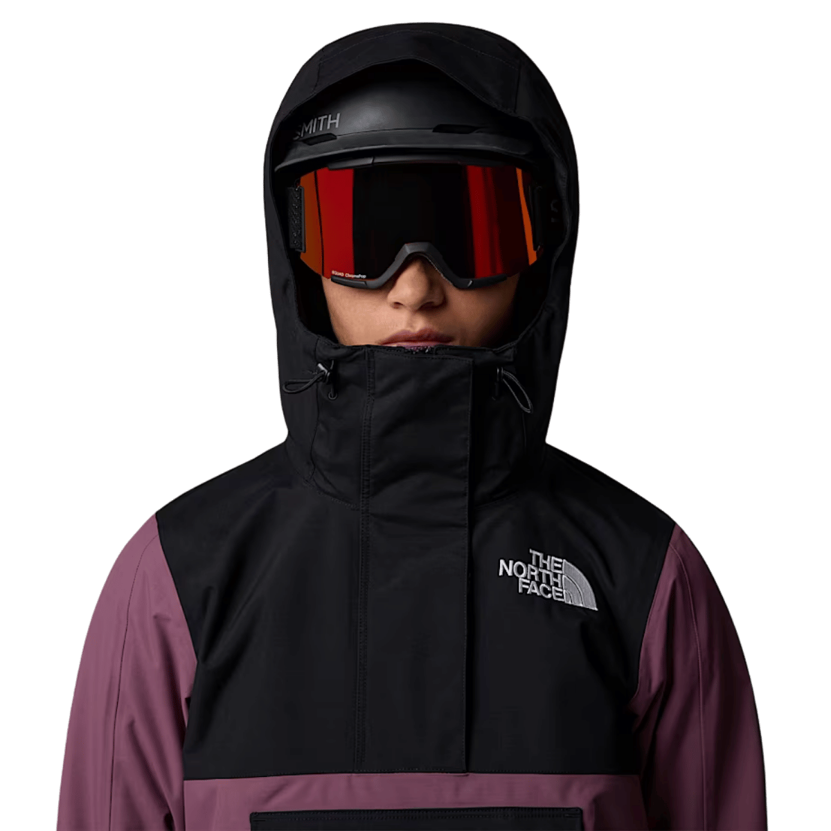 NORTHFACE WOMEN'S DRIFTVIEW ANORAK - TNF BLACK/MIDNIGHT MAUVE WW HOODIE