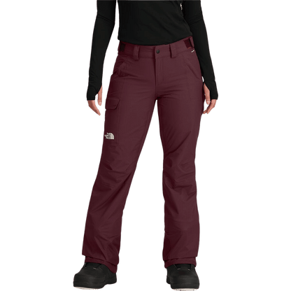 NORTHFACE WOMEN'S FREEDOM INSULATED PANTS - ALPINE PLUM WW FRONT view with model