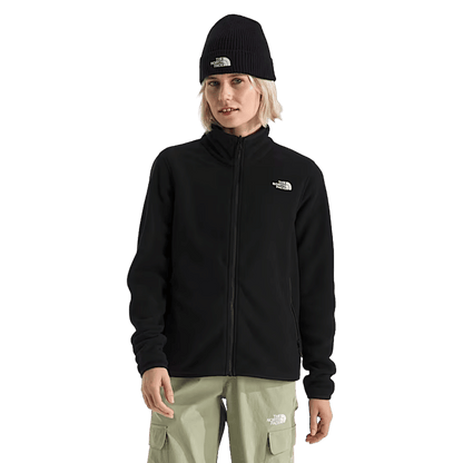 NORTHFACE WOMEN'S GLACIER FLEECE JACKET - TNF BLACK WW FRONT