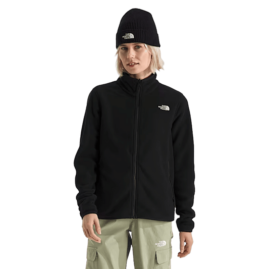 NORTHFACE WOMEN'S GLACIER FLEECE JACKET - TNF BLACK WW FRONT