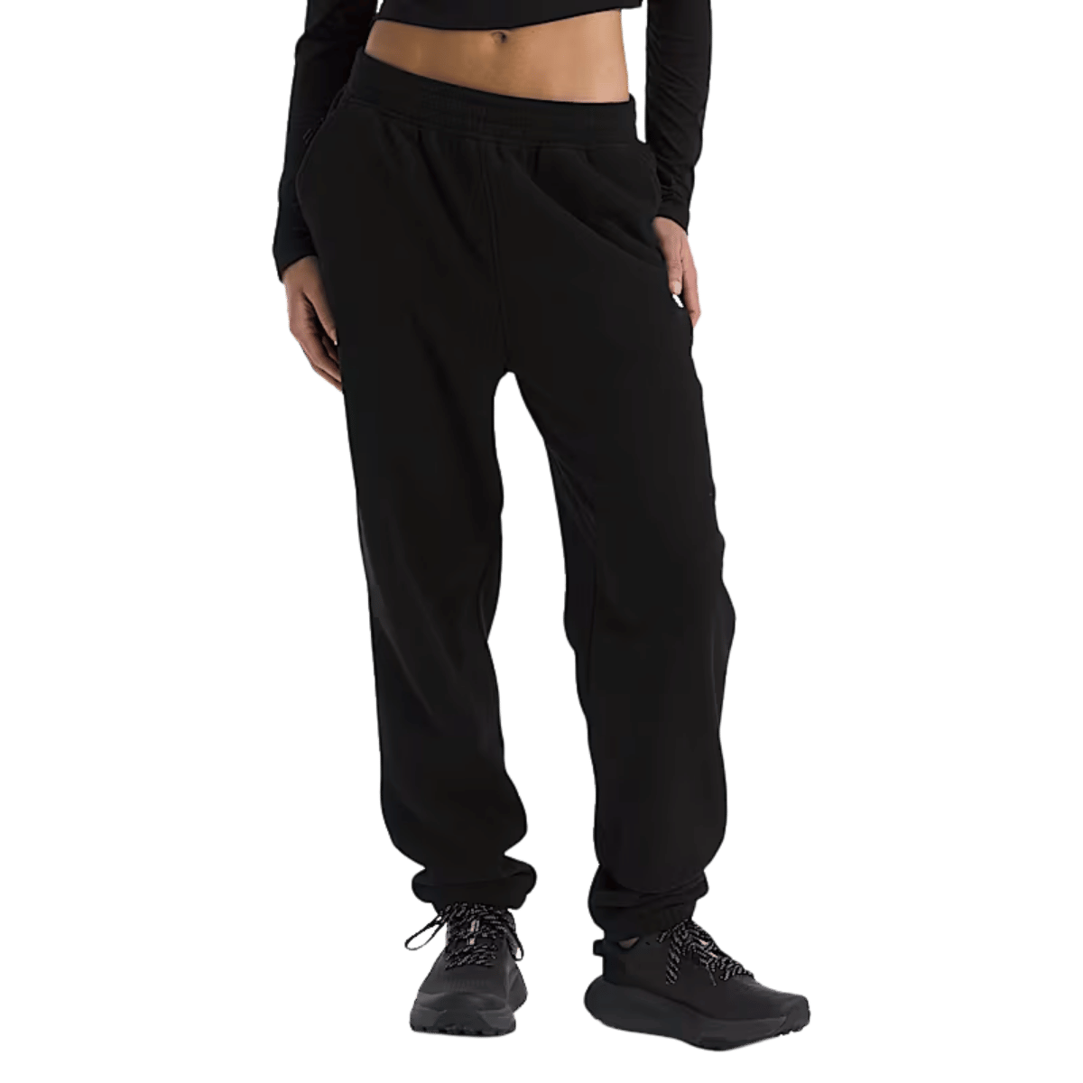 NORTHFACE WOMEN'S GLACIER FLEECE PANTS - TNF BLACK WW FRONT