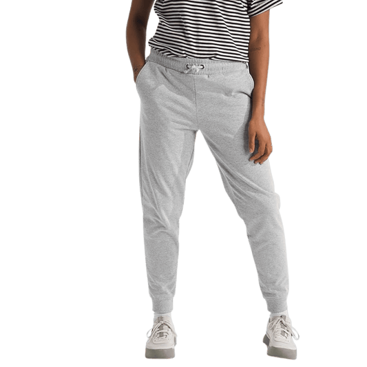 NORTHFACE WOMEN'S HERITAGE PATCH JOGGER - TNF LIGHT GREY HEATHER WW FRONT