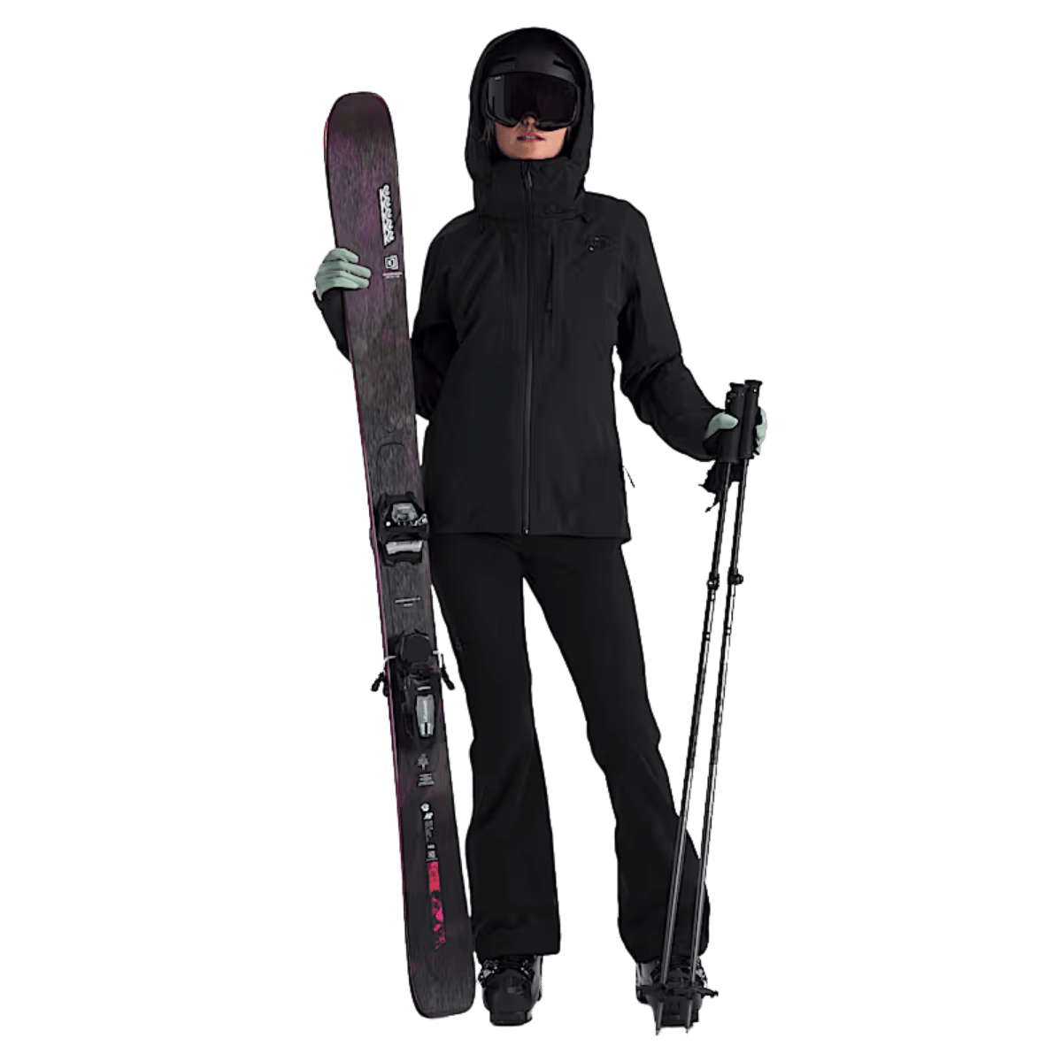 NORTHFACE WOMEN'S SNOGA PANTS - TNF BLACK WW WHOLE FRONT