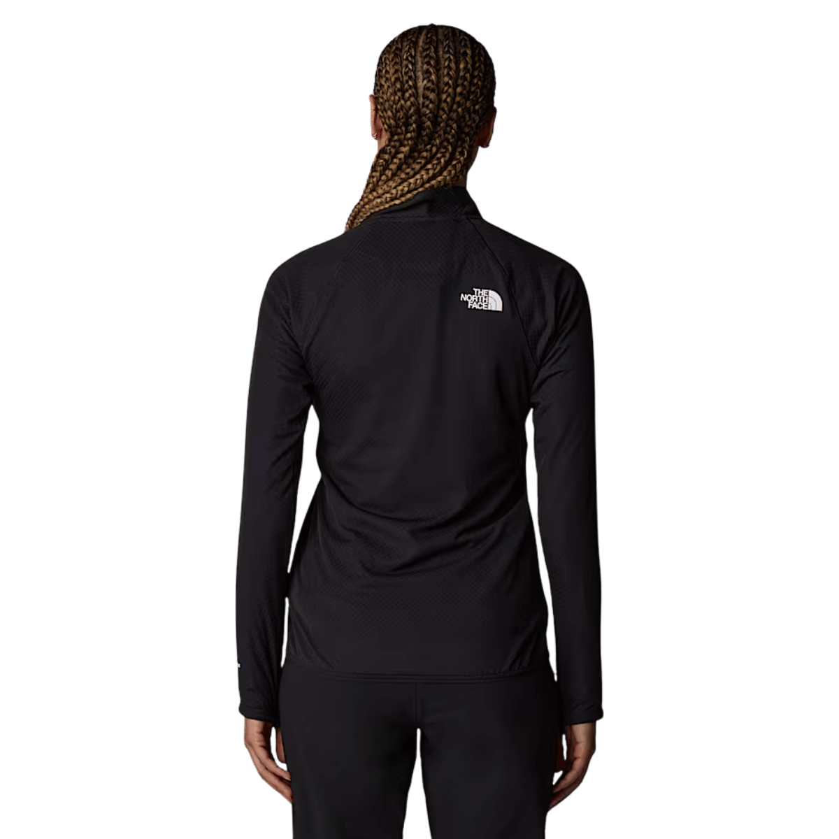 NORTHFACE WOMEN'S SUMMIT FUTUREFLEECE HYBRID JACKET - TNF BLACK WW BACK