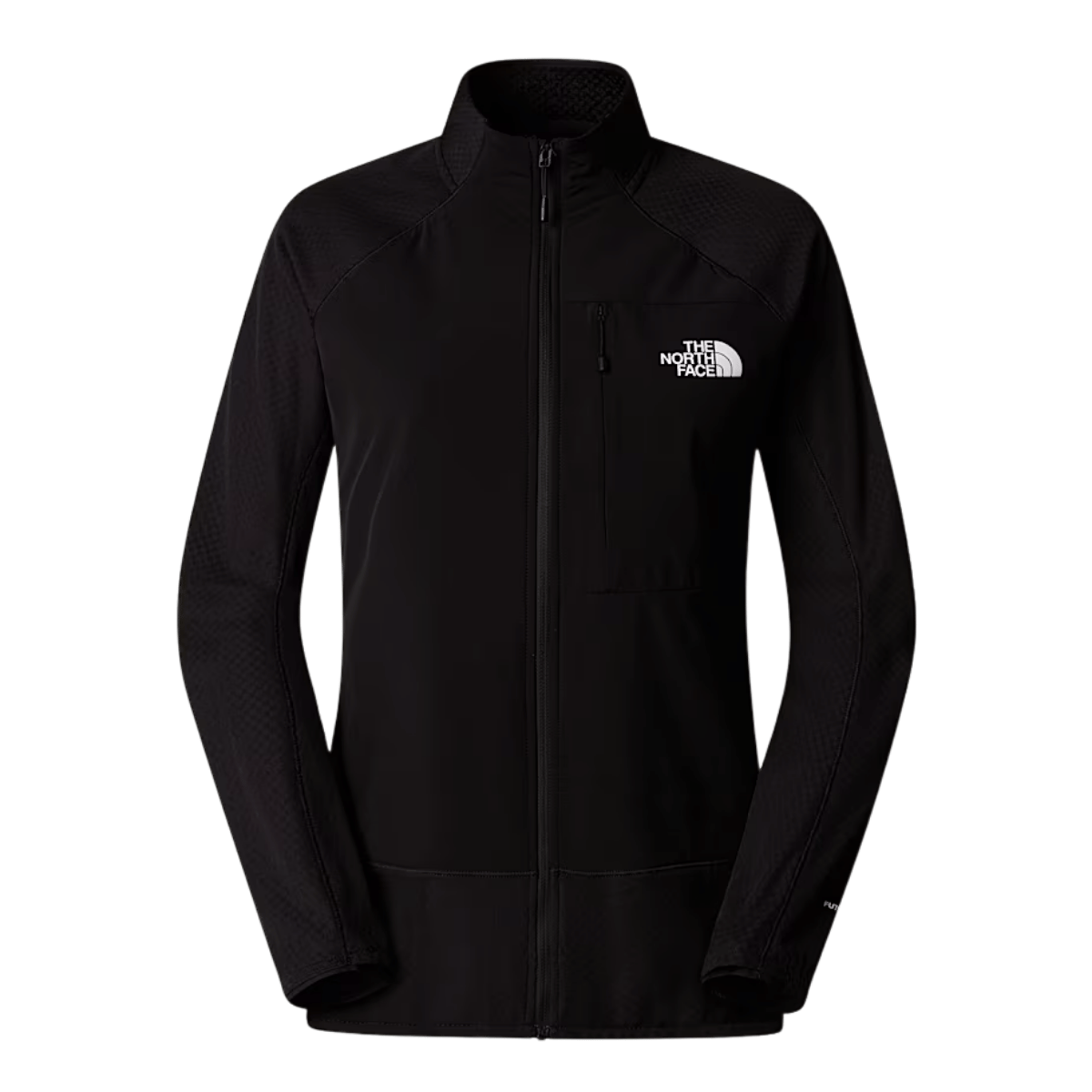 NORTHFACE WOMEN'S SUMMIT FUTUREFLEECE HYBRID JACKET - TNF BLACK FRONT
