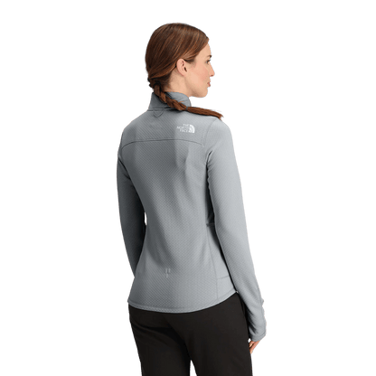 NORTHFACE WOMEN'S WINTER WARM PRO 1/4 ZIP - HIGH RISE GREY WW BACK