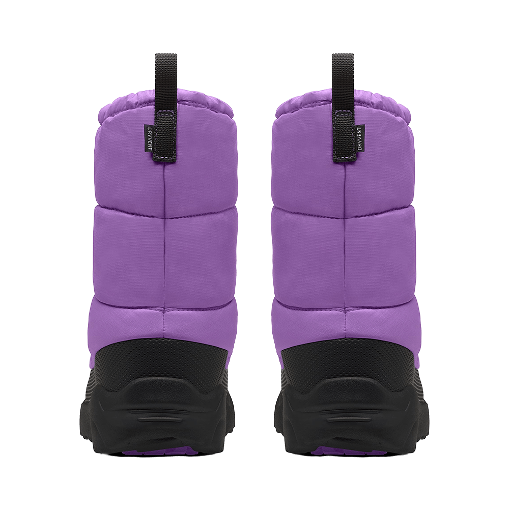 NORTH FACE YOUTH NSE TRACTION BOOTIE WATERPROOF- ELEVATION PURPLE/BLACK BACK