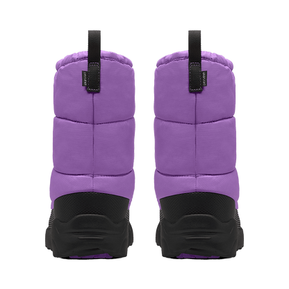 NORTH FACE YOUTH NSE TRACTION BOOTIE WATERPROOF- ELEVATION PURPLE/BLACK BACK